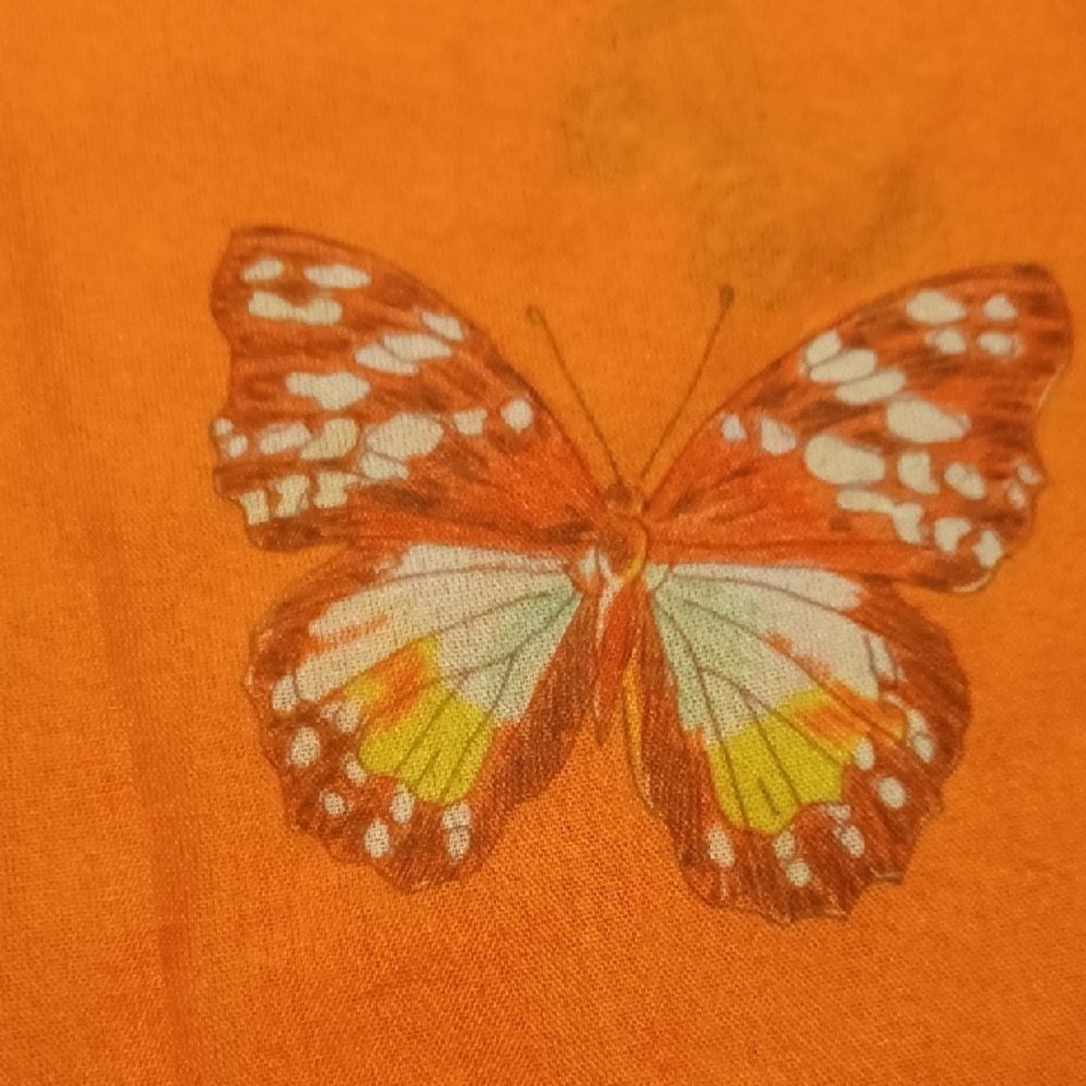 ART OF THE SCARF Tie Rack Orange Butterfly Scarf - Picture 11 of 15